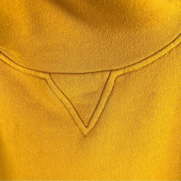 mile(s) Of MADEWELL Goldenrod Cropped Sweatshirt with cowl neck, long sleeves - Picture 3 of 8